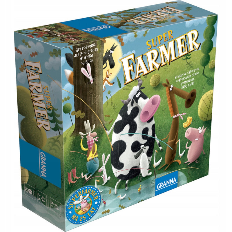 Zabawka SUPER FARMER GRA RODZINNA GRANNA - kolekcjonerska premium zabawki Aseo dla dzieci