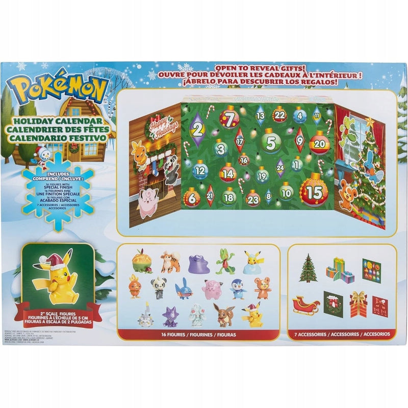 POKEMON KALENDARZ ADWENTOWY ORYGINALNY Z - widok 6 opakowania szczegoly zabawka kolekcja