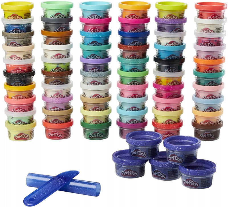 PLAY-DOH CIASTOLINA 65-PAK MEGA ZESTAW 6 - widok 3 opakowania szczegoly zabawka kolekcja