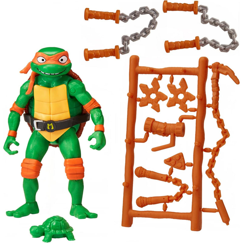 WOJOWNICZE ŻÓŁWIE NINJA MUTANT MAYHEM  T - widok 4 Playmates opakowanie szczegoly collectible