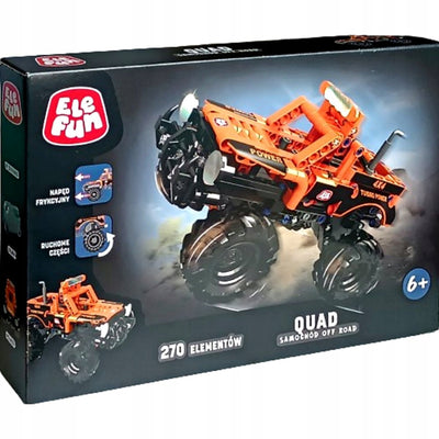 Zabawka KLOCKI ELEFUN QUAD SAMOCHÓD OFF ROAD C0909 - kolekcjonerska premium zabawki Aseo dla dzieci