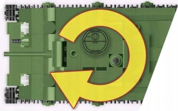 COBI WORLD OF TANKS CZOŁG M4 SHERMAN 306 - widok 7 opakowania szczegoly zabawka kolekcja