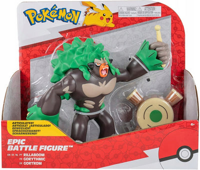 POKEMON EPIC DUŻA  RILLABOOM JAZWARES - widok 2 opakowania szczegoly zabawka kolekcja