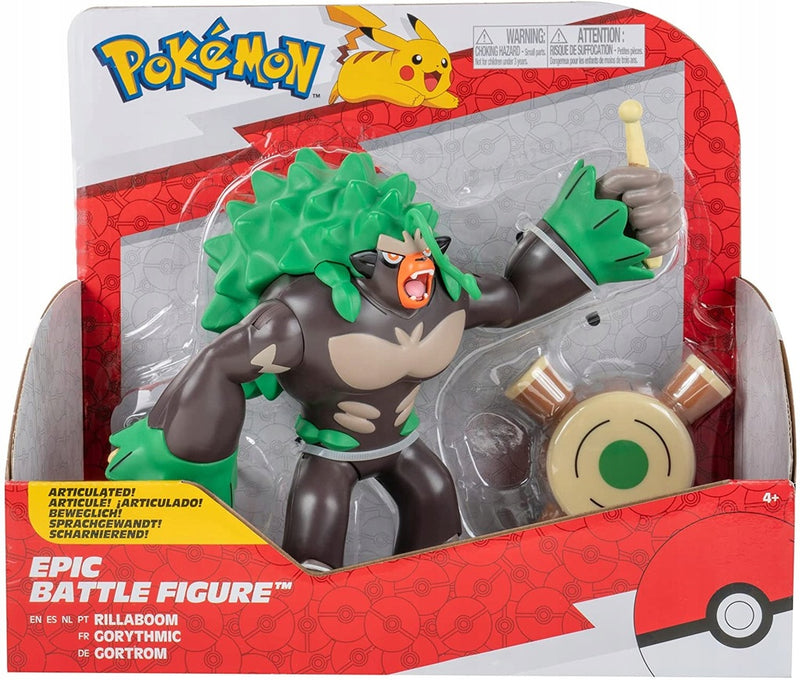 POKEMON EPIC DUŻA  RILLABOOM JAZWARES - widok 2 opakowania szczegoly zabawka kolekcja