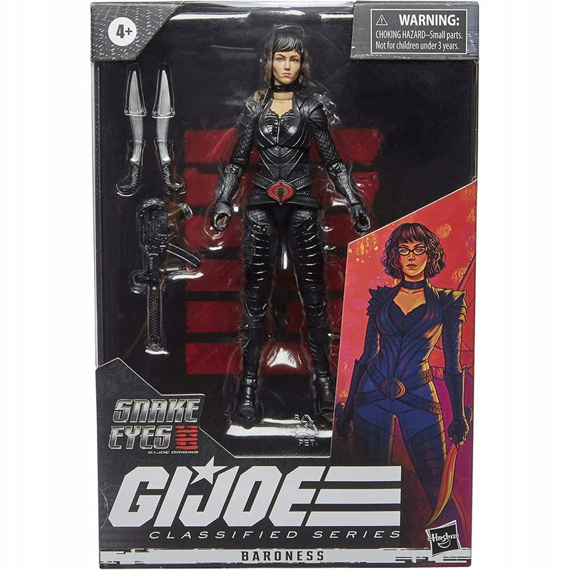 G.I. JOE SNAKE EYES CLASSIFIED  BARONESS - widok 2 opakowania szczegoly zabawka kolekcja
