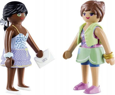PLAYMOBIL 2-PAK DZIEWCZYNY NA ZAKUPACH 7 - widok 2 opakowania szczegoly zabawka kolekcja