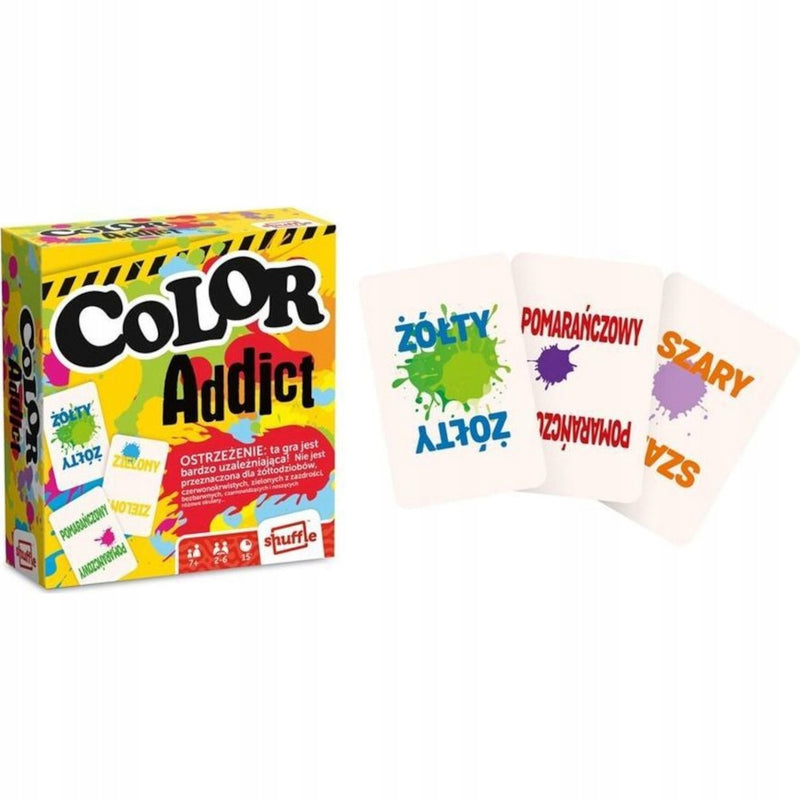 COLOR ADDICT GRA KARCIANA RODZINNA TOWAR - widok 2 opakowania szczegoly zabawka kolekcja