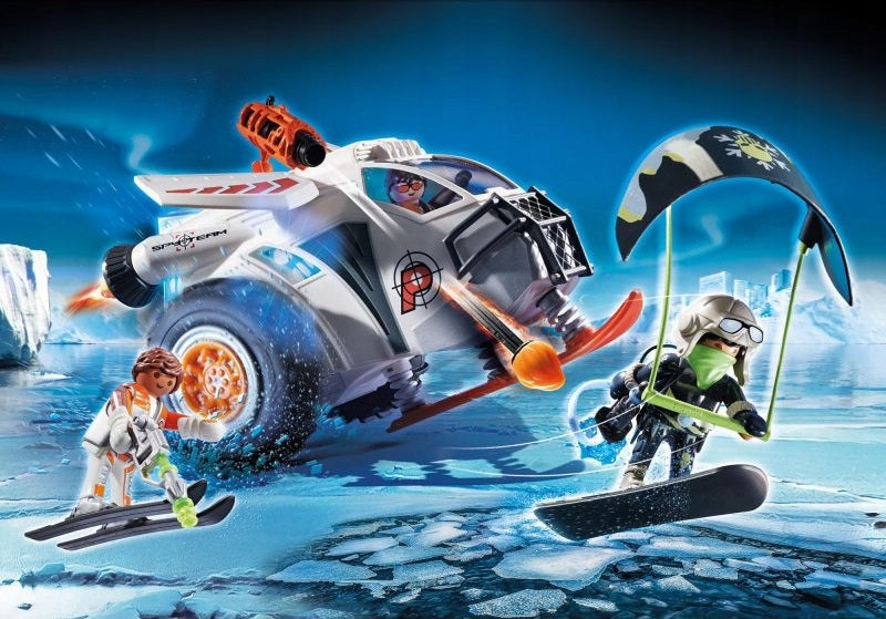 PLAYMOBIL TOP AGENTS POJAZD ŚNIEŻNY 7023 - widok 3 opakowania szczegoly zabawka kolekcja