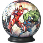KULA AVENGERS ZE WZOREM PUZZLE 3D RAVENS - widok 2 opakowania szczegoly zabawka kolekcja