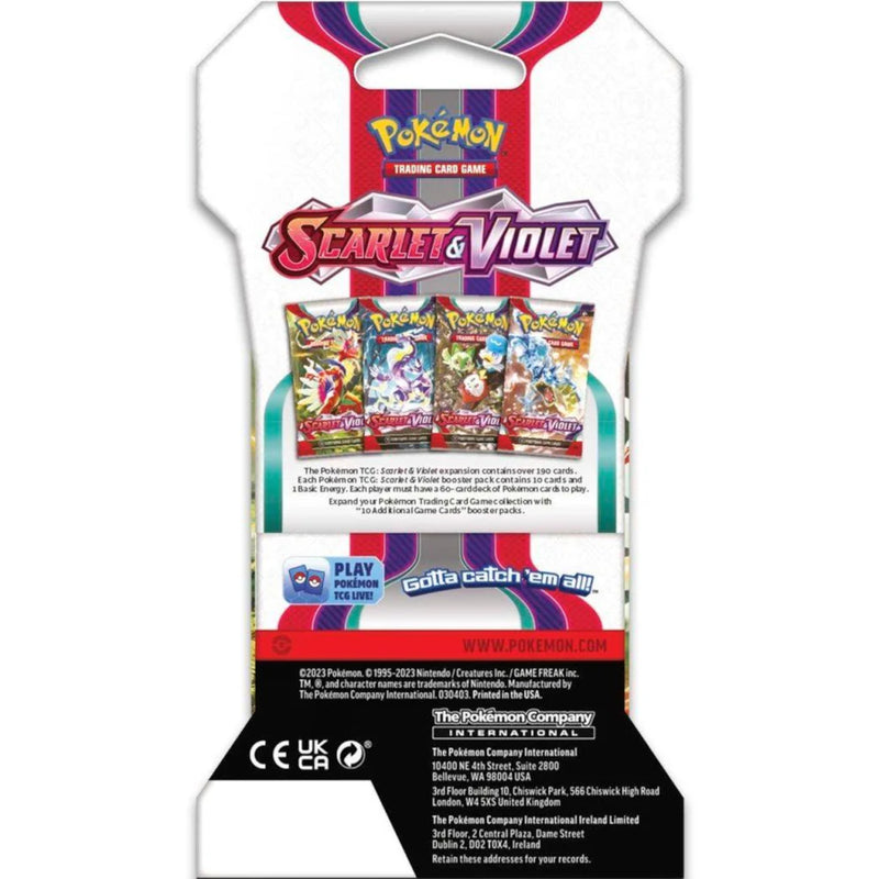 POKEMON TCG TRADING CARD GAME SCARLET &  - widok 3 Pokemon TCG opakowanie szczegoly collectible