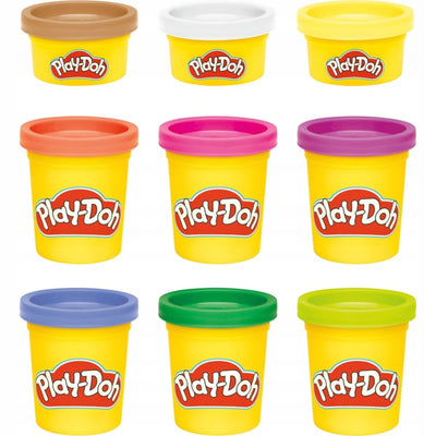 PLAY-DOH CIASTOLINA HASBRO ZESTAW KOLORO - widok 2 opakowania szczegoly zabawka kolekcja