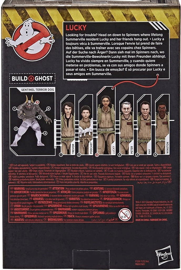 GHOSTBUSTERS  POGROMCA DUCHÓW LUCKY HASB - widok 4 opakowania szczegoly zabawka kolekcja