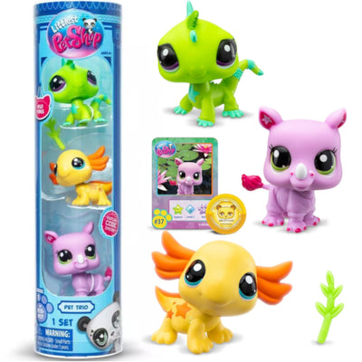 Littlest Pet Shop Lps Seria 1 Pet Trio Zestaw 3-Pak Figurek Wild Vibes