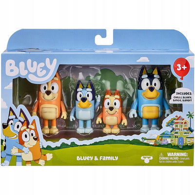 BLUEY BINGO CHILLI BANDIT ZESTAW FIGUREK - widok 2 opakowania szczegoly zabawka kolekcja
