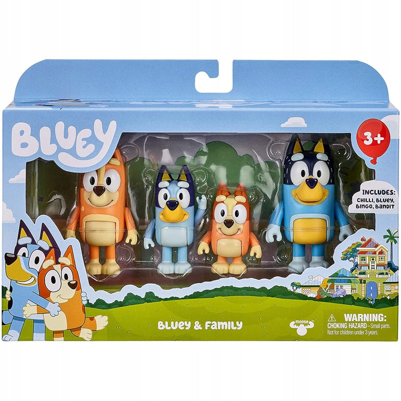 BLUEY BINGO CHILLI BANDIT ZESTAW FIGUREK - widok 2 opakowania szczegoly zabawka kolekcja