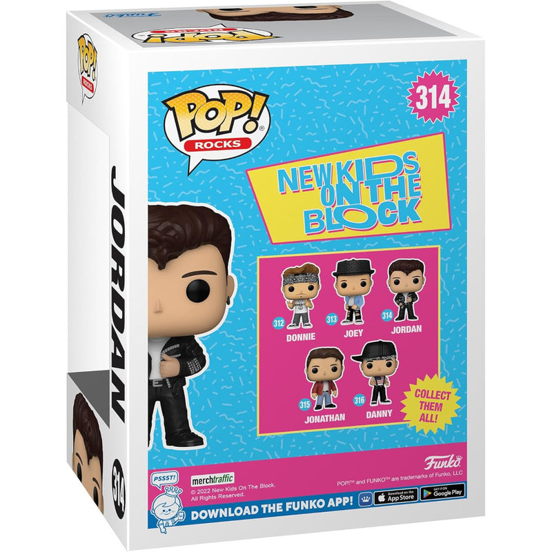 Funko POP ROCKS NEW KIDS ON THE BLOCK VINYL FIGURE - widok 2 tyl opakowania box back kolekcjonerska