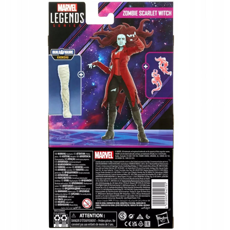 MARVEL LEGENDS WHAT IF ZOMBIE SCARLET WI - widok 6 opakowania szczegoly zabawka kolekcja