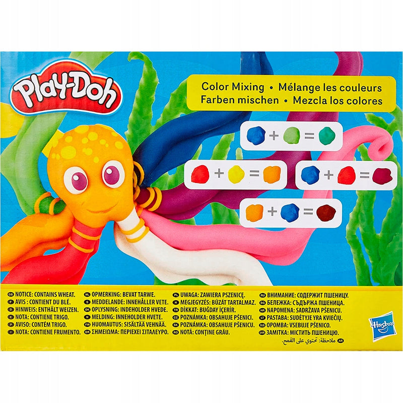 PLAY-DOH CIASTOLINA TĘCZOWE KOLORY ZESTA - widok 3 opakowania szczegoly zabawka kolekcja
