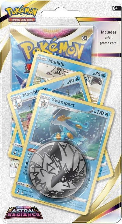 Zabawka POKEMON ASTRAL RADIANCE MUDKIP MARSHTOMP SWAMPERT - kolekcjonerska premium zabawki Aseo dla dzieci