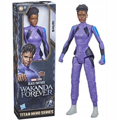 Zabawka MARVEL BLACK PANTHER TITAN HERO SERIES SHURI - kolekcjonerska premium zabawki Aseo dla dzieci