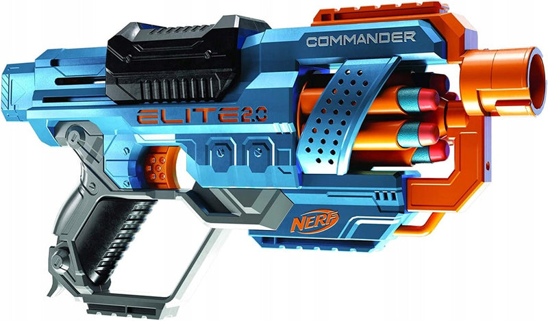 NERF ELITE 2.0 WYRZUTNIA COMMANDER RD-6  - widok 5 opakowania szczegoly zabawka kolekcja