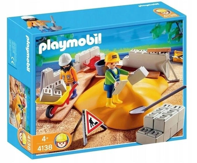 Zabawka KLOCKI PLAYMOBIL CITY PLAC BUDOWY BUDOWA 4138 - kolekcjonerska premium zabawki Aseo dla dzieci