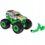 MONSTER JAM TRUCK AUTO TERENOWE GRAVE DI - widok 2 opakowania szczegoly zabawka kolekcja