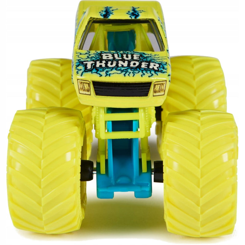 MONSTER JAM TRUCK AUTO TERENOWE SPIN MAS - widok 4 opakowania szczegoly zabawka kolekcja