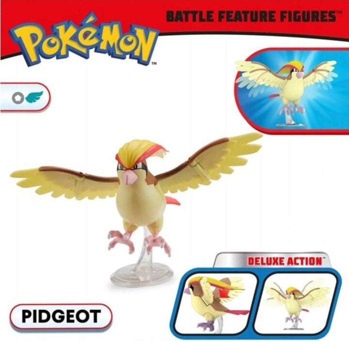 POKEMON ORYGINALNA  DELUXE WCT PIDGEOT - widok 3 opakowania szczegoly zabawka kolekcja