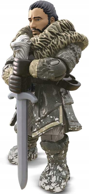MEGA CONSTRUX BLOKS GRA O TRON JON SNOW  - widok 5 opakowania szczegoly zabawka kolekcja