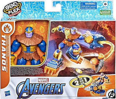 Zabawka MARVEL AVENGERS BEND AND FLEX FIRE MISSION THANOS - kolekcjonerska premium zabawki Aseo dla dzieci