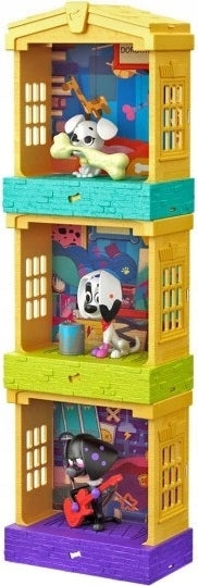101 DALMATYŃCZYKÓW  DYLAN + DOMEK MATTEL - widok 4 opakowania szczegoly zabawka kolekcja