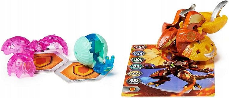 BAKUGAN EVOLUTIONS PLATINUM METAL SHARKT - widok 3 opakowania szczegoly zabawka kolekcja