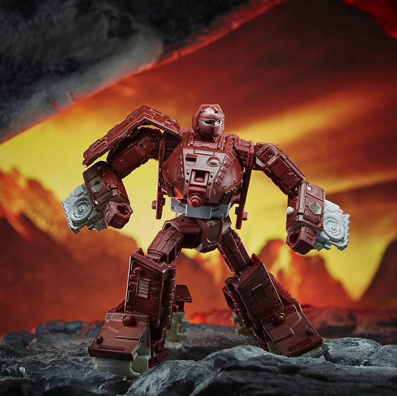 TRANSFORMERS KINGDOM WAR AUTOBOT CZOŁG W - widok 6 opakowania szczegoly zabawka kolekcja