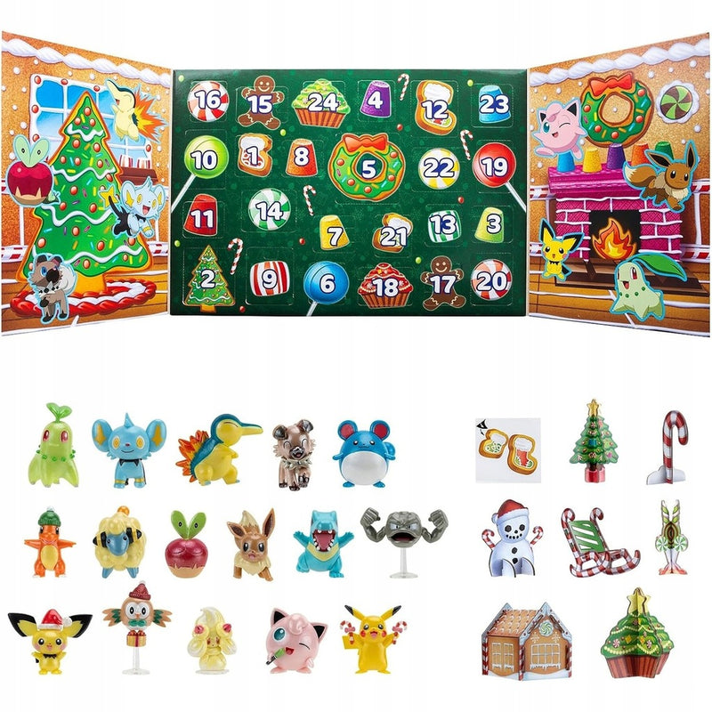 POKEMON KALENDARZ ADWENTOWY ORYGINALNY 1 - widok 2 opakowania Jazwares szczegoly kolekcja