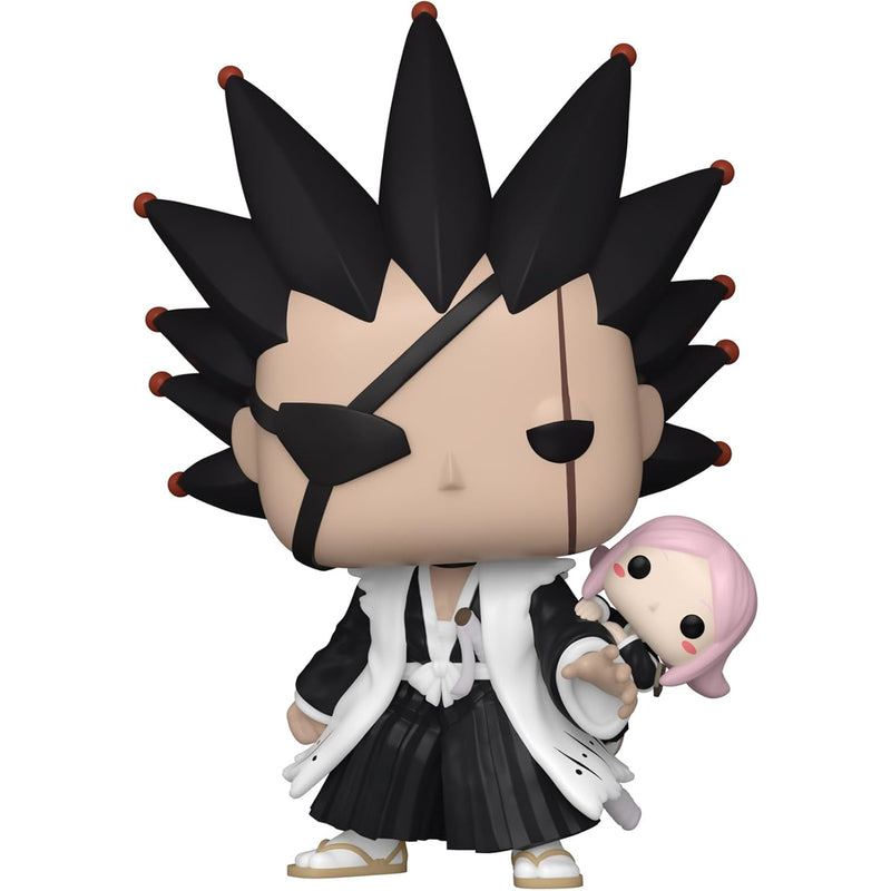 Funko POP ANIMATION BLEACH KENPACHI ZARAKI WITH YA - widok 2 tyl opakowania box back kolekcjonerska