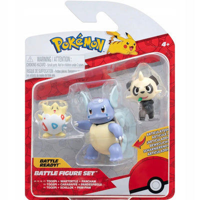Zabawka POKEMON ORYGINALNE FIGURKI ZESTAW 3-PAK WARTORTLE  - kolekcjonerska premium zabawki Aseo dla dzieci