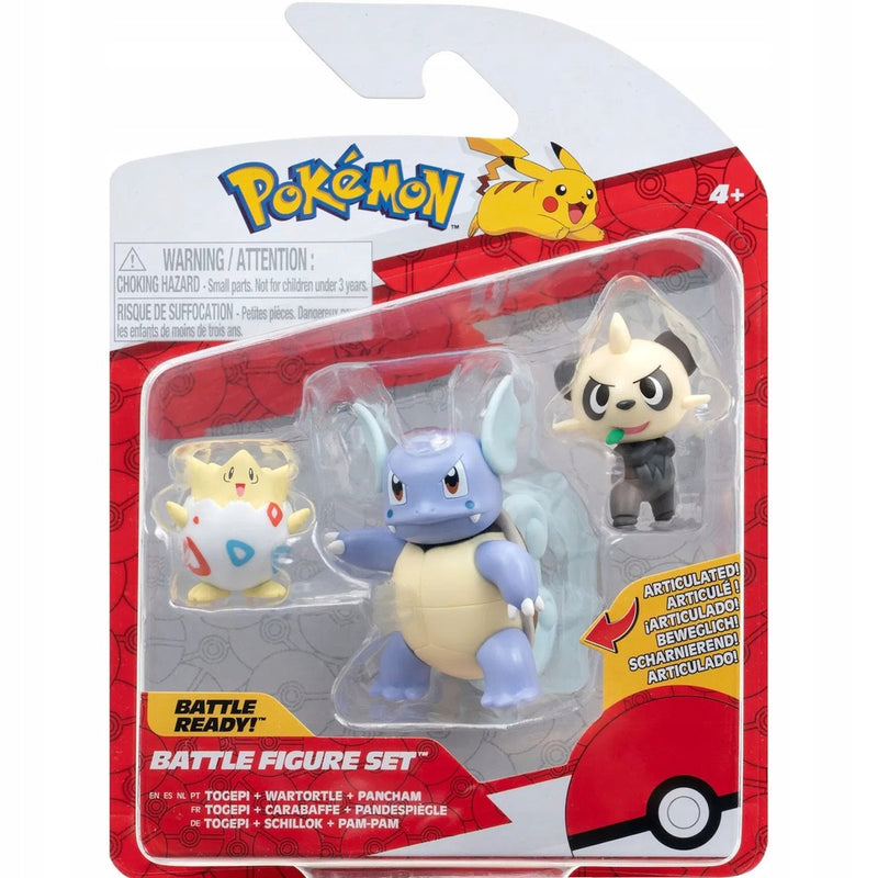 Zabawka POKEMON ORYGINALNE FIGURKI ZESTAW 3-PAK WARTORTLE  - kolekcjonerska premium zabawki Aseo dla dzieci