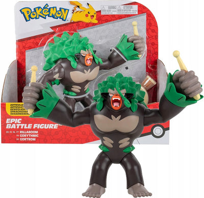Zabawka POKEMON EPIC DUŻA  RILLABOOM JAZWARES - kolekcjonerska premium zabawki Aseo dla dzieci