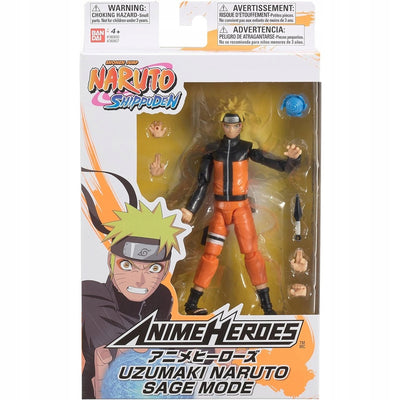 Zabawka NARUTO SHIPPUDEN ANIME HEROES RUCHOMA  UZUMAKI NAR - kolekcjonerska Bandai premium dla dzieci