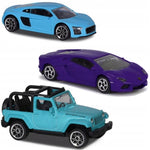 MAJORETTE ZESTAW 3-PAK AUDI LAMBORGHINI  - widok 3 opakowania szczegoly zabawka kolekcja