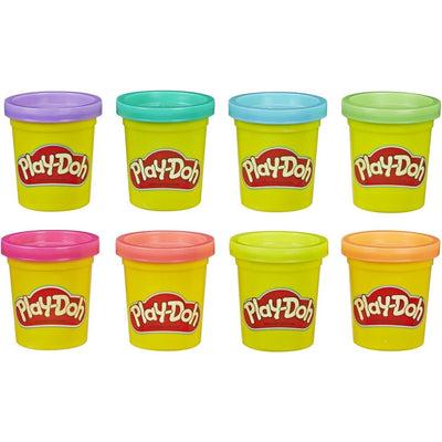 PLAY-DOH CIASTOLINA NEONOWE KOLORY ZESTA - widok 2 opakowania szczegoly zabawka kolekcja