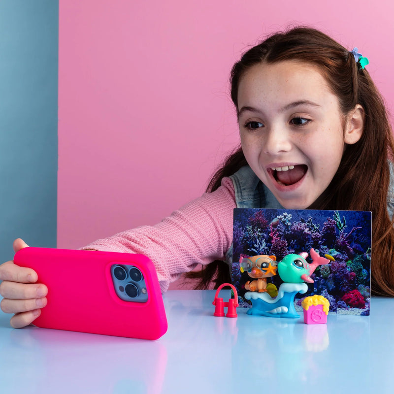 LITTLEST PET SHOP LPS SERIA 1 PETFLUENCE - widok 3 TM Toys opakowanie szczegoly collectible