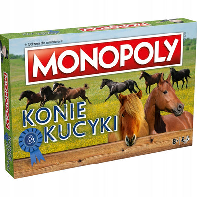 Zabawka MONOPOLY EDYCJA KONIE & KUCYKI GRA HASBRO - kolekcjonerska premium zabawki Aseo dla dzieci