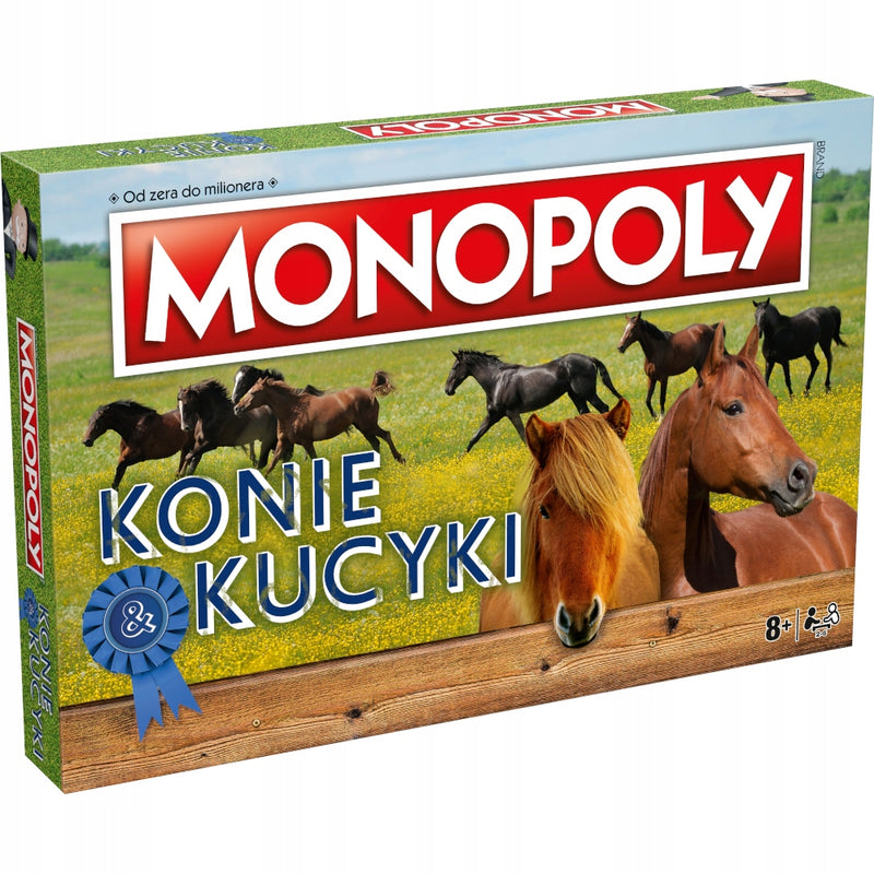 Zabawka MONOPOLY EDYCJA KONIE & KUCYKI GRA HASBRO - kolekcjonerska premium zabawki Aseo dla dzieci