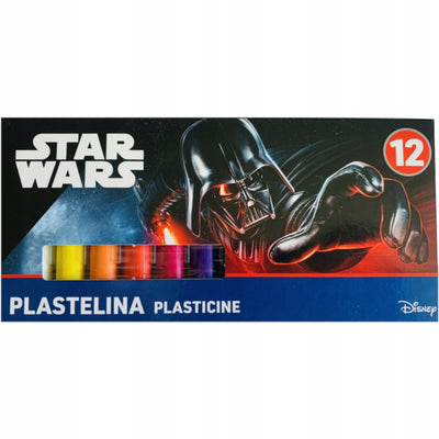 Zabawka PLASTELINA OKRĄGŁA ZESTAW 12 SZTUK STAR WARS - kolekcjonerska premium zabawki Aseo dla dzieci
