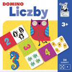 DOMINO EXTRA LICZBY GRA EDUKACYJNA DLA D - widok 2 opakowania szczegoly zabawka kolekcja