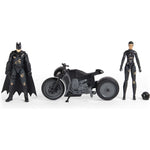 DC THE MOVIE BATMAN + SELINA KYLE + MOTO - widok 3 opakowania szczegoly zabawka kolekcja