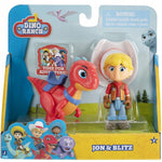 Zabawka DINO RANCH ZESTAW FIGUREK JAZWARES JON I BLITZ - kolekcjonerska premium zabawki Aseo dla dzieci