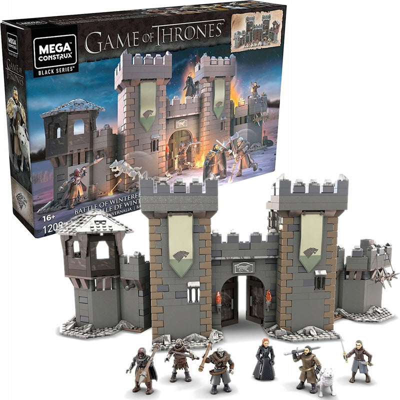 Zabawka MEGA CONSTRUX GRA O TRON ZAMEK BITWA O WINTERFELL - kolekcjonerska premium zabawki Aseo dla dzieci